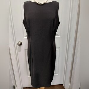 Danny & Nicole Black Midi Dress Sz 14 #0593